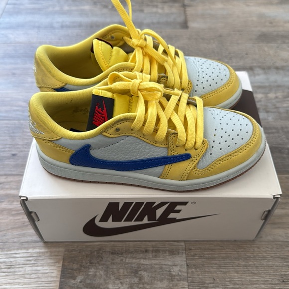 Travis scott Jordan 1 Canary - Picture 5 of 6